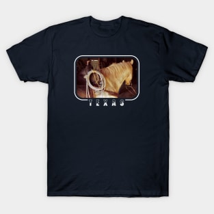 Quarter Horse Waiting For Rider, Texas T-Shirt